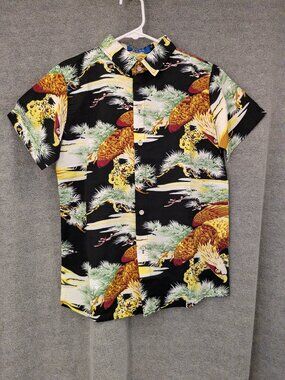 LAST CHANCE!  New! Boys SSLR Camp Shirt Forest Theme Size Medium